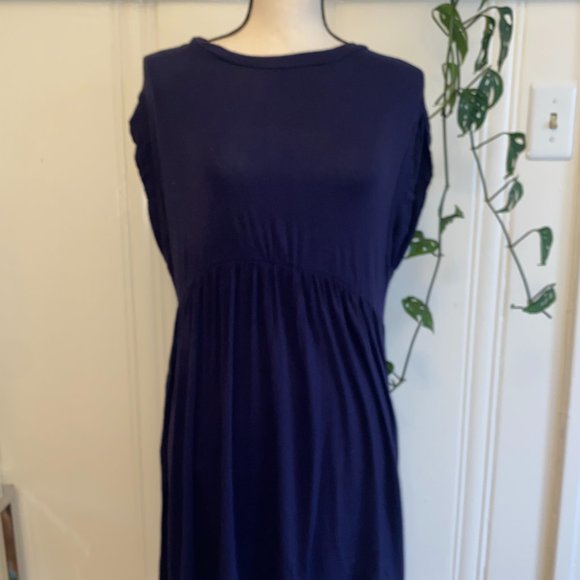 Tobi Blue Shift Dress - Picture 1 of 9